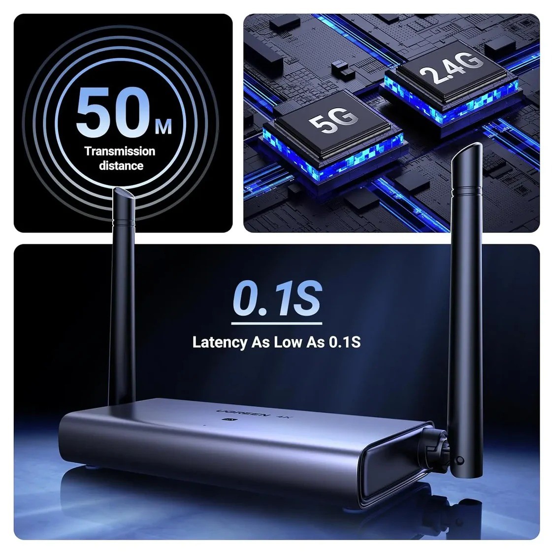 UGREEN CM586 (90909A) Wireless HDMI Extender