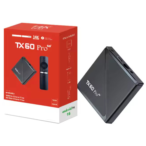 TX60 Pro 16GB256GB 14K Ultra HD Smart Android Voice Control Remote TV Box (1)