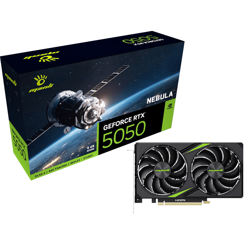 Manli Nebula GeForce RTX 5050 8GB GDDR6 Graphics Card (1)