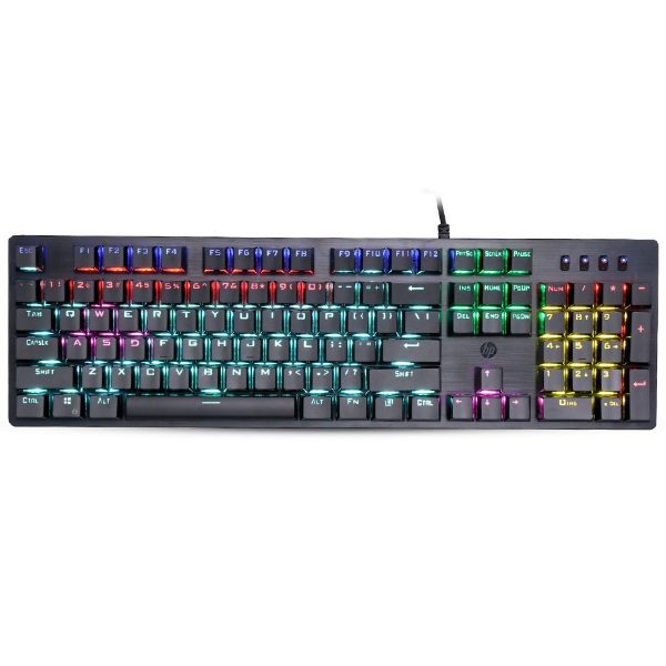 HP GK100F Mechanical RGB Blue Switch Gaming Keyboard (1)
