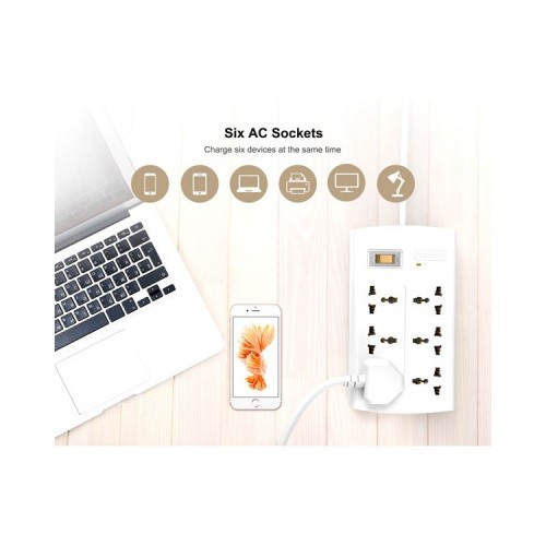 Huntkey SZM604 6ports 3meter Surge Protection PowerStrip