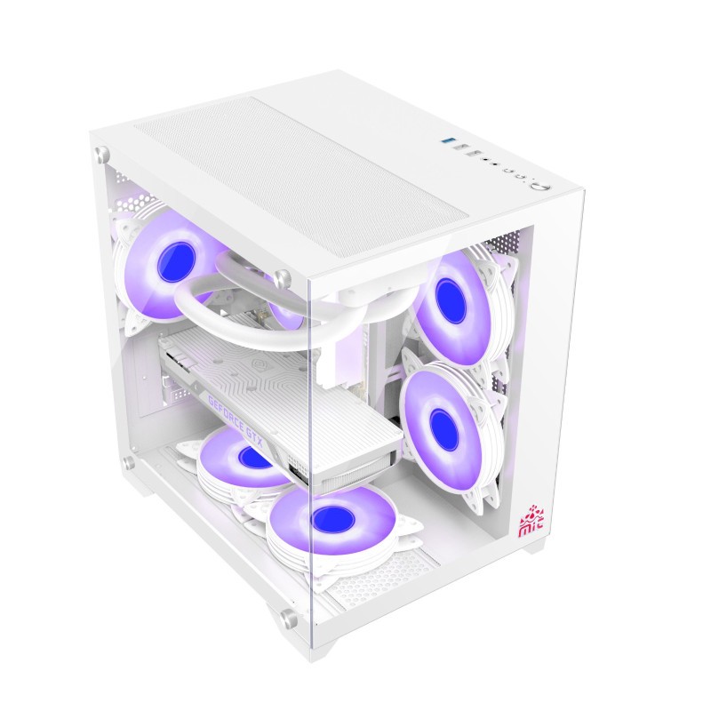 Monarch Mystery Box X5 White Desktop Gaming Casing