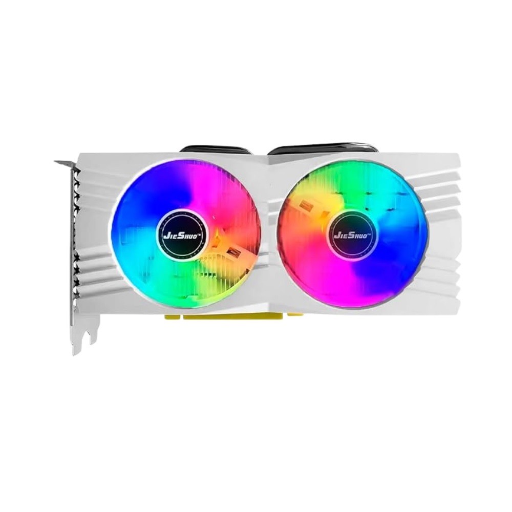 JieShuo AMD RX 580 8GB (White) RGB Dual Fans GDDR5 256bit Graphics Card