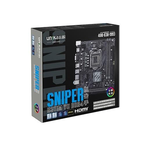 UNIKA UN-H311M PRO V2 Sniper DDR-4 6th7th8th9th Gen M-ATX Motherboard