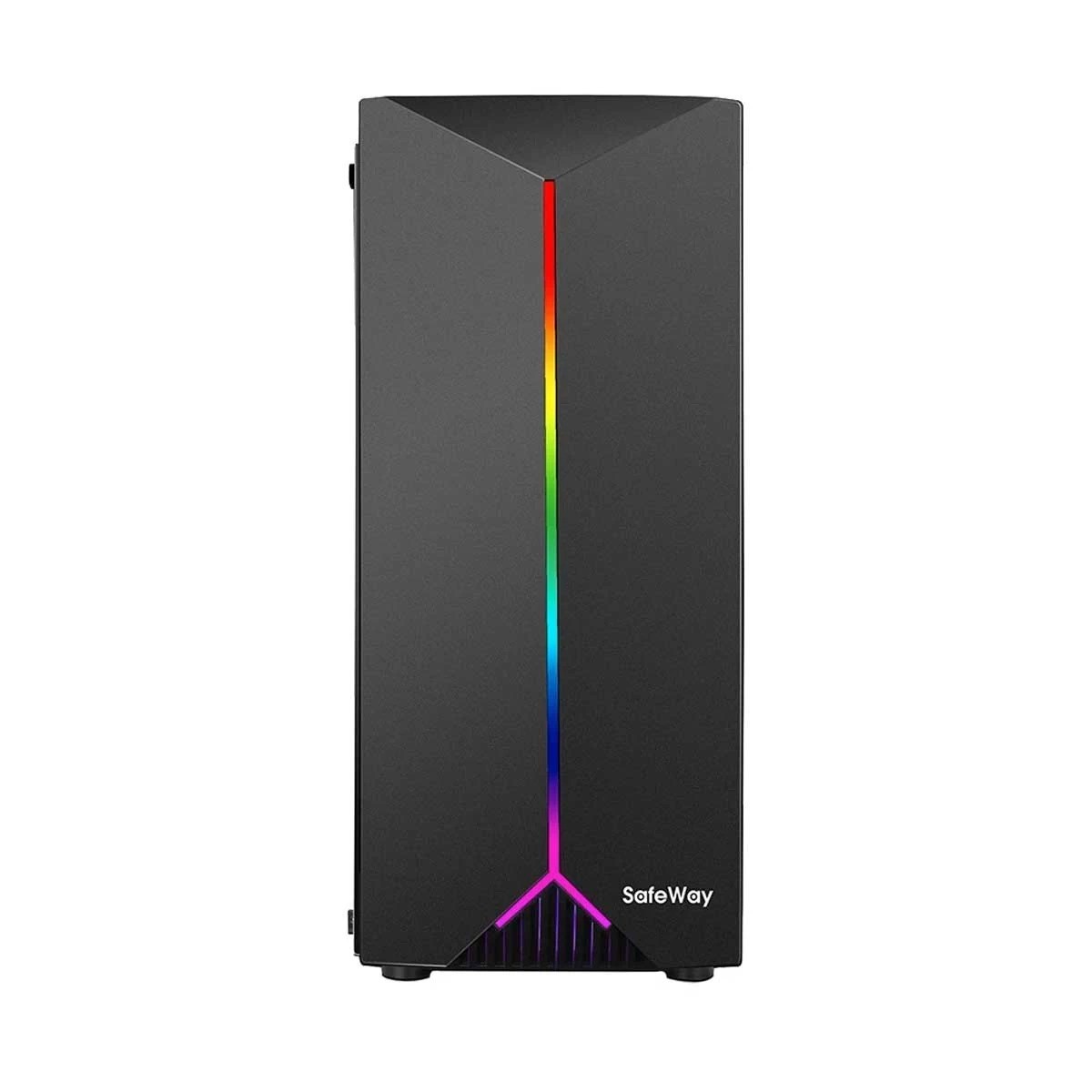 Safeway MTG-20 Mid Tower RGB Strip ATX Gaming Casing