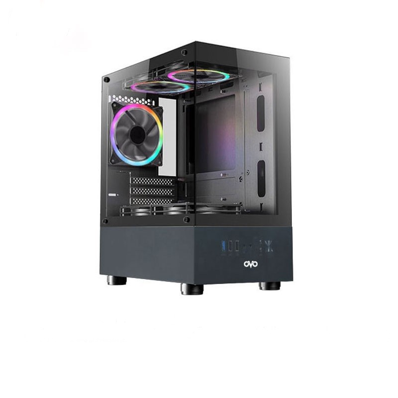 OVO 190B ICE Cube Button Contro ARGB m-ATX Casing