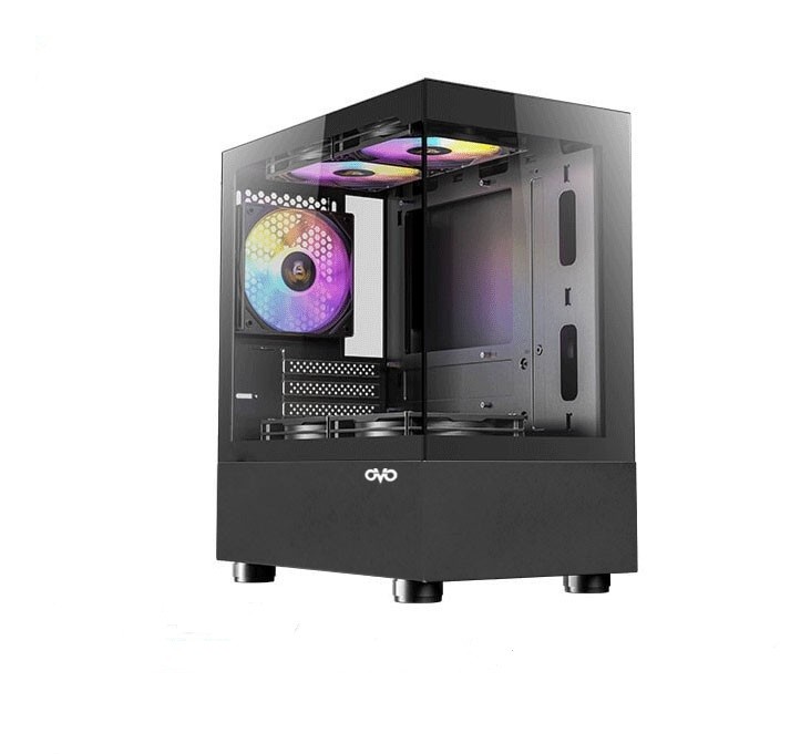 OVO CC233B ARGB ICE Cube Button Contro m-ATX Casing