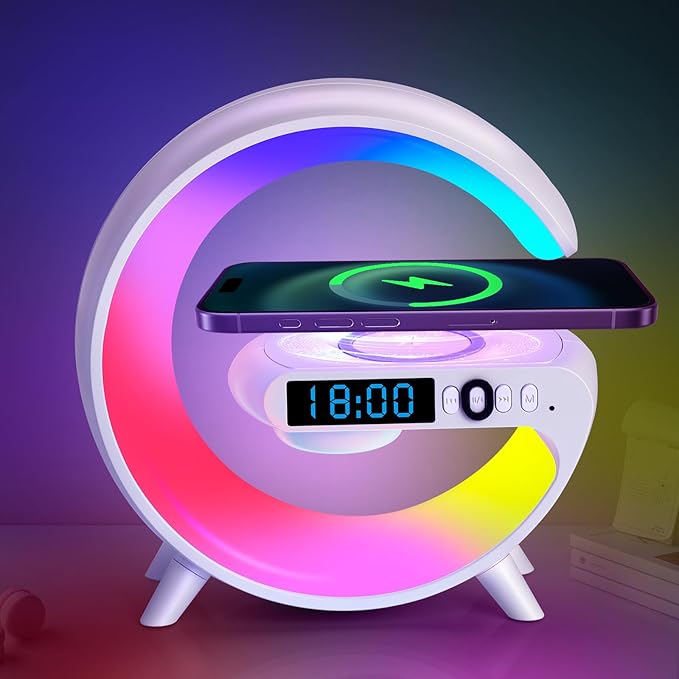 G63 Smart RGB Light Charger Table Lamp Alarm Clock Bluetooth Speaker