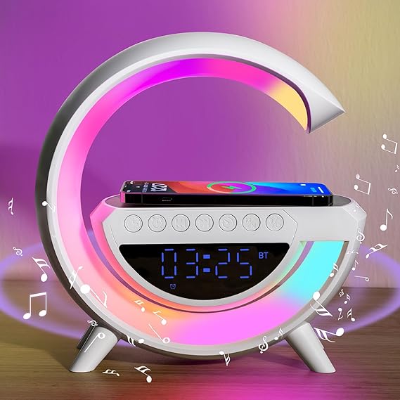 G63 Smart RGB Light Charger Table Lamp Alarm Clock Bluetooth Speaker