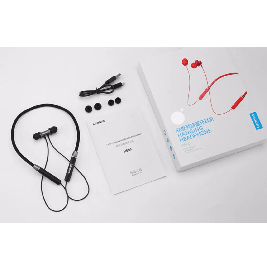 Lenovo HE05 Bluetooth Neckband Earphone (1)