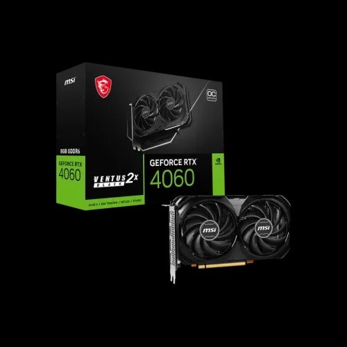 MSI GeForce RTX 4060 VENTUS 2X Black 8GB OC GDDR-6 Graphics Card