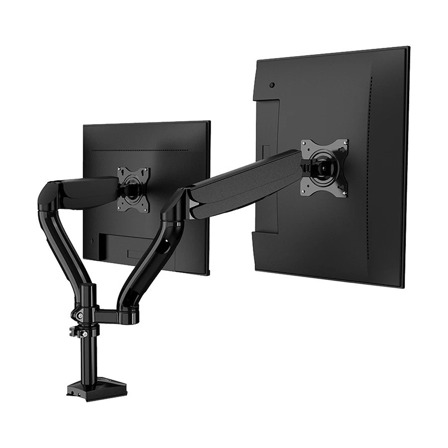 Kaloc DS90-2 (17-32 inch) Dual Desk Mount Stand Cable Management Monitor Arm