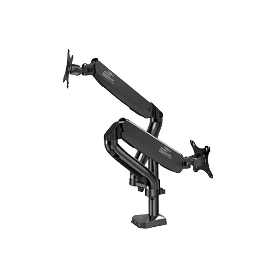 Kaloc DS90-2 (17-32 inch) Dual Desk Mount Stand Cable Management Monitor Arm