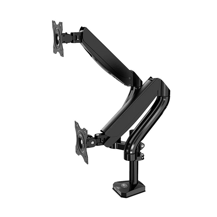 Kaloc DS90-2 (17-32 inch) Dual Desk Mount Stand Cable Management Monitor Arm