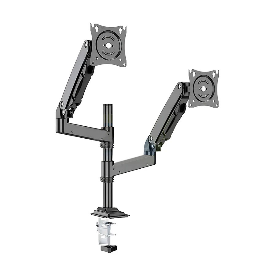 Kaloc KLC-DH200 Adjustable Double Desk Mount Stand Flexi Monitor Arm