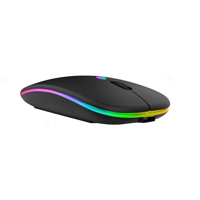 LIGHT BREEZE RBR-M1 (Black) Wireless & Bluetooth Rechargeable Mouse
