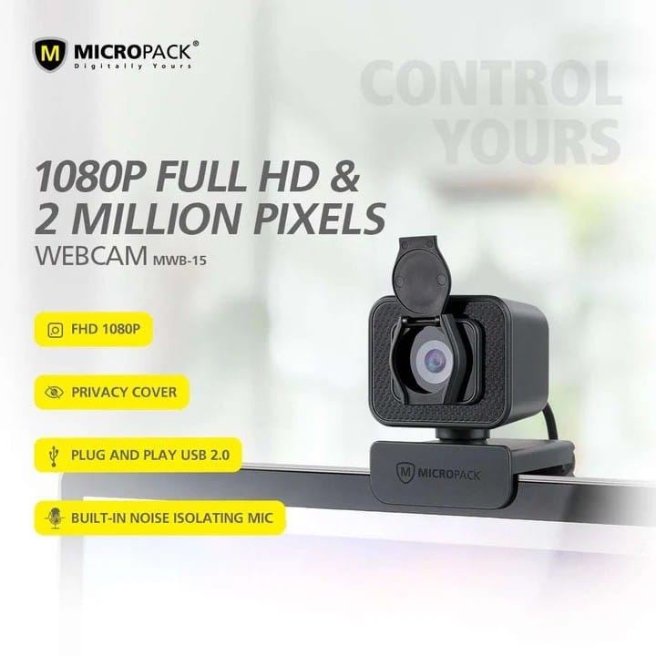 Micropack MWB-15 PRO Stream 1080P 2MP FHD Webcam
