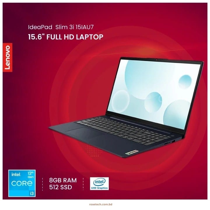 Lenovo IdeaPad Slim 3 15IAU7 (82RK0123IN) Core i3-1215U 12th Gen Laptop