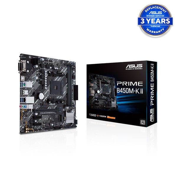 Asus PRIME B450M-K II DDR4 AMD AM4 mATX Motherboard