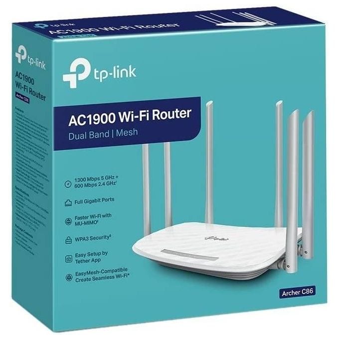 TP-Link Archer C86 AC1900 Dual-Band 1900Mbps MU-MIMO Gigabit Wi-Fi Router