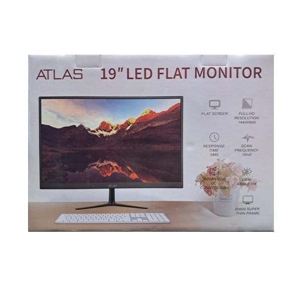 Atlas Flat 19-inch LED HD Display Monitor
