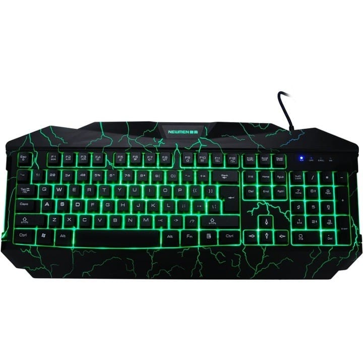 NEWMEN GL800 USB 3colors Lightning Gaming Keyboard