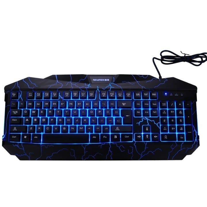 NEWMEN GL800 USB 3colors Lightning Gaming Keyboard