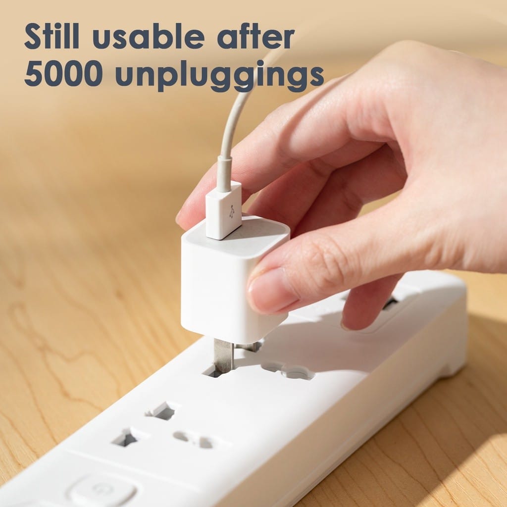 Deli ET404 Universal Hole Extension Cord 2 Pin 4 Port 5 Meter Power Strip (3)