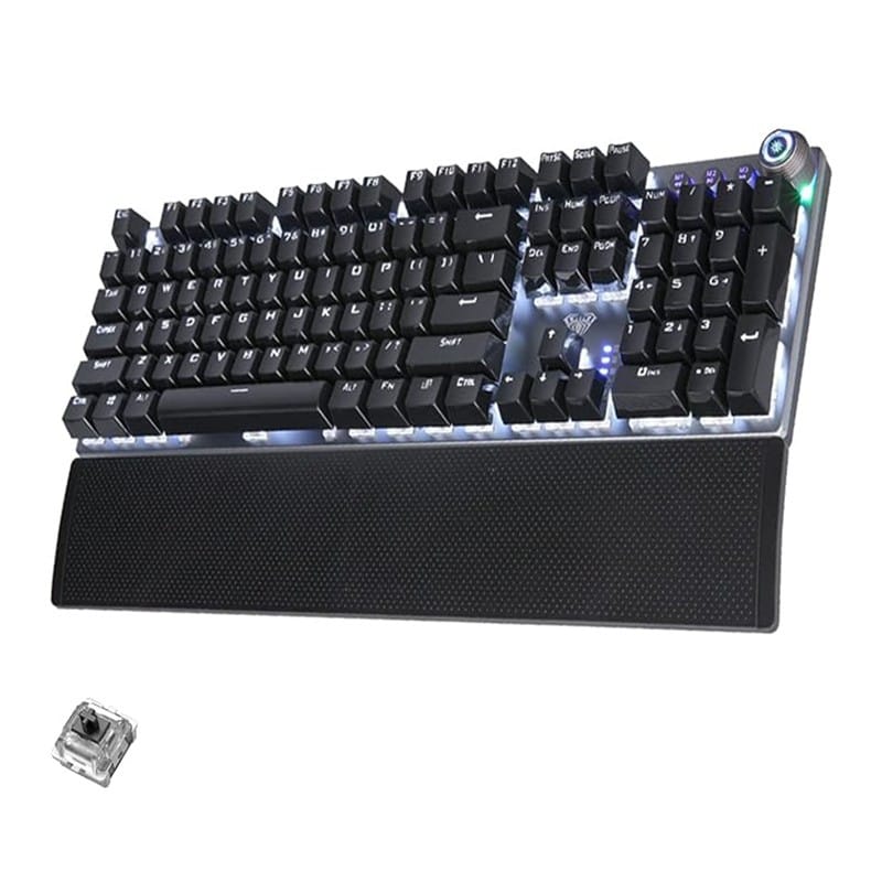 AULA F2088 (Black) Mechanical Multi-Functional Gaming Keyboard