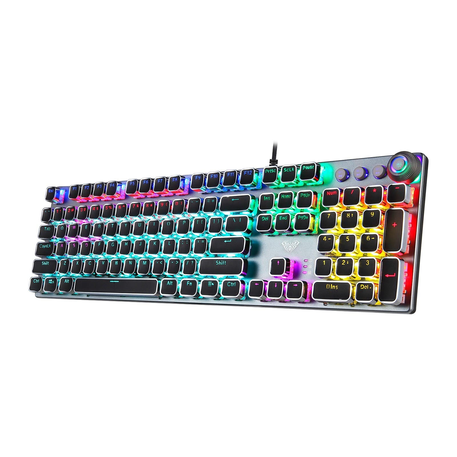 AULA F2088 (Black) Mechanical Multi-Functional Gaming Keyboard