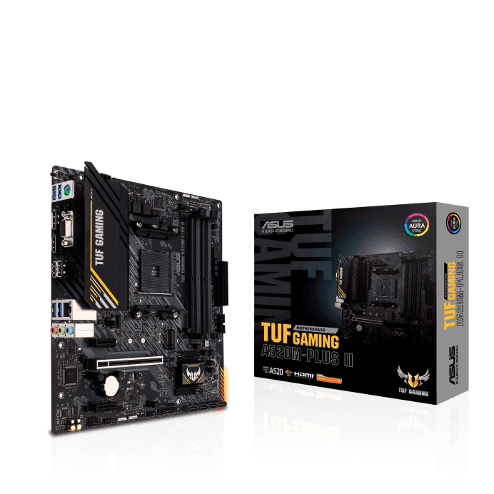 Asus TUF GAMING A520M-PLUS II DDR4 AMD AM4 micro-ATX Motherboard (1)