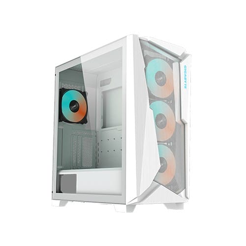 GIGABYTE C301 Glass (White) Mid Tower ATX Gaming Casing