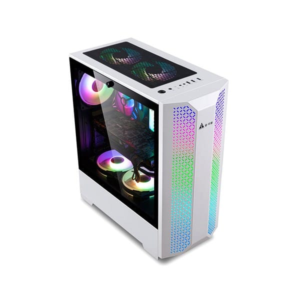 Golden Field 7689B (White) Mid Tower ATX Gaming Casing