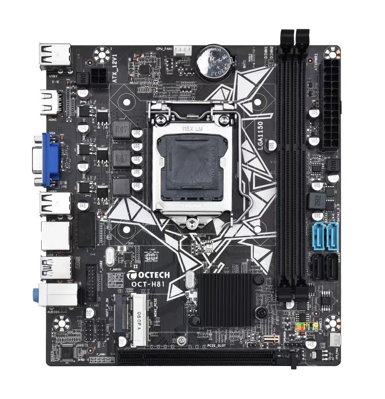 OCTECH OCT-H81 DDR-3 intel 4th Gen mATX Motherboard