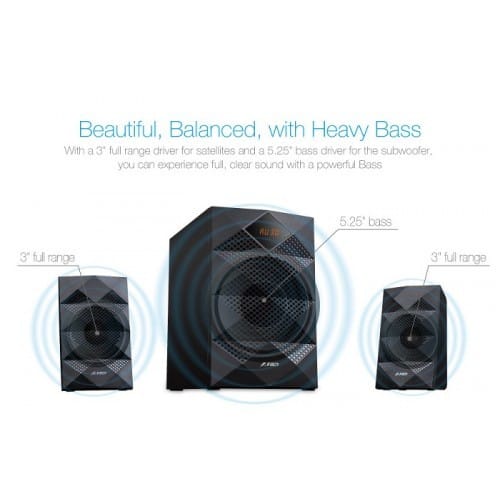 F&D A180X 2:1 Multimedia Bluetooth Speaker