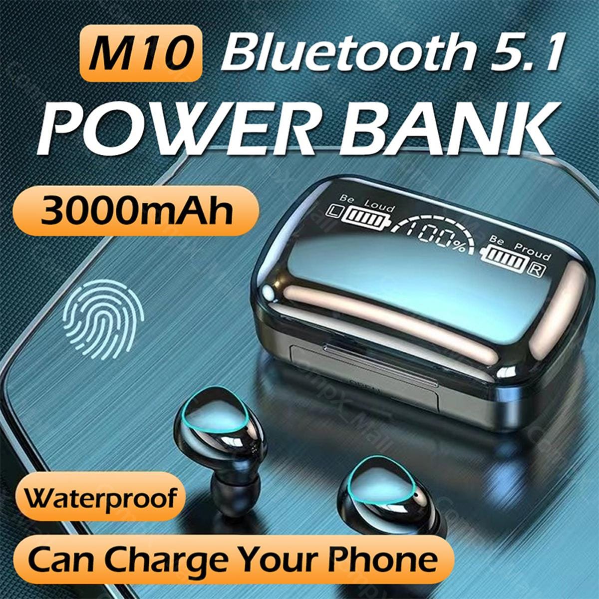 Bluetooth Earphone M-10 TWS Wireless Earbuds