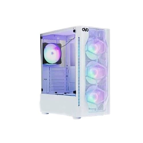 OVO E-335 DW Mesh White Mid-Tower RGB Gaming Casing