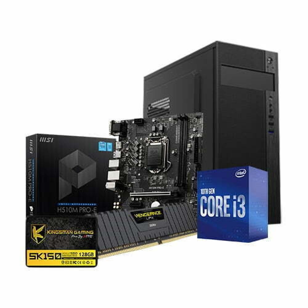 Intel Budget PC 8GB RAM Core i3-10100 Processor