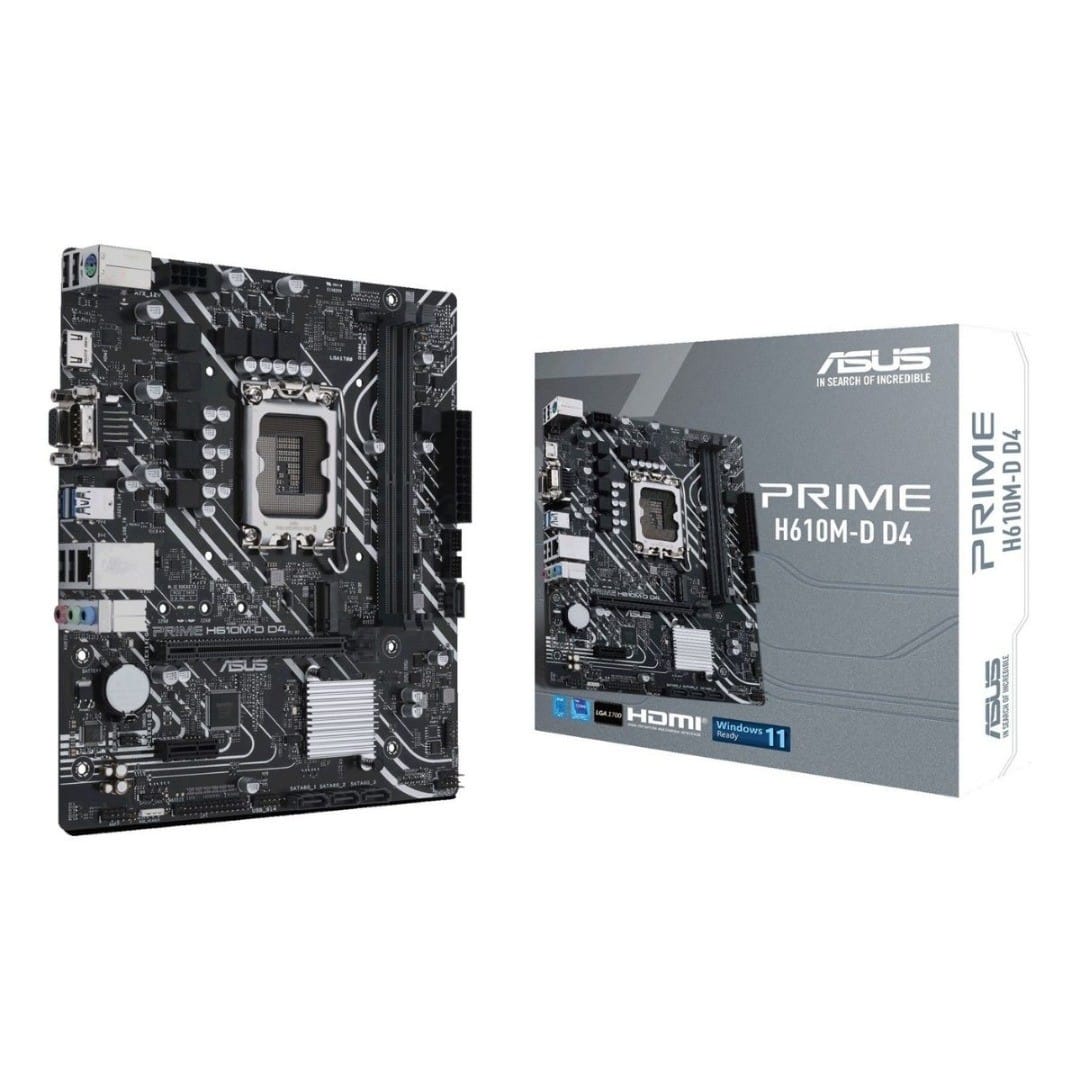 ASUS PRIME H610M-D D4 12th Gen mATX Motherboard