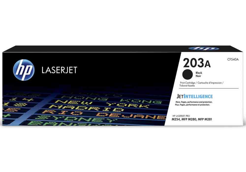 HP 203A Black Original LaserJet Toner Cartridge (CF540A)
