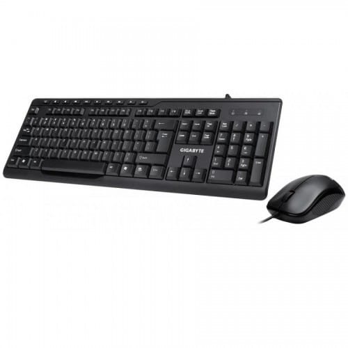 Gigabyte KM6300 USB Multimedia  Black Keyboard Mouse Combo
